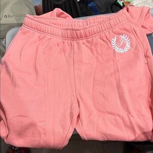 VS Pink Flowy Sweatpants